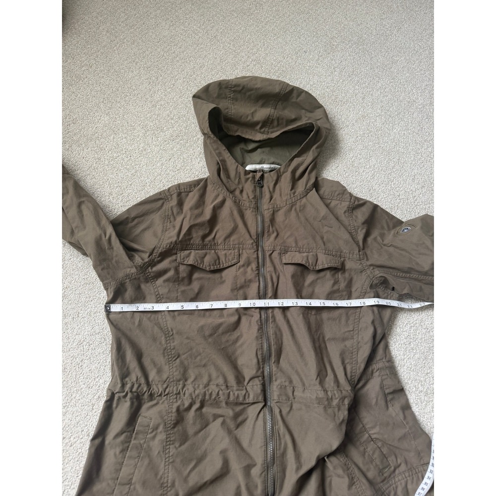 KUHL Stryka Jacket Women Size M Green Brown Hooded Full Zip Gorpcore Utility - Picture 7 of 9